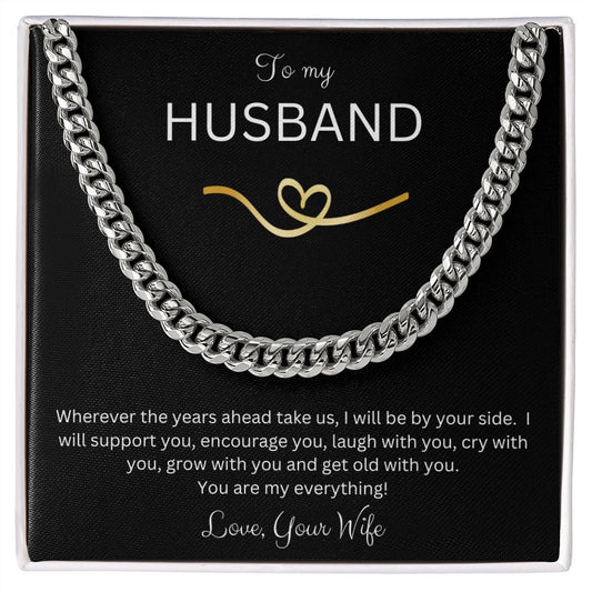 Cuban Link Chain for Husband from Wife